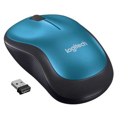 MOUSE LOGITECH M185 WIRELESS BLUE